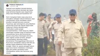 Mengenang Omongan Prabowo 2015: Saat Karhutla Tak Kunjung Berstatus Bencana Nasional