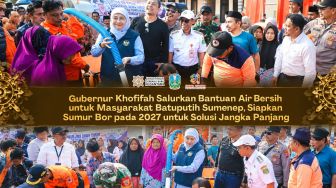 Atasi Krisis Air Bersih di Sumenep, Khofifah Salurkan Bantuan dan Rencanakan Sumur Bor 2027