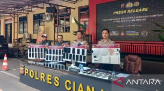 Polisi Bongkar Markas Operator Judol di Vila Cianjur, Sembilan Orang Ditangkap