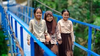 Roda Ekonomi Sempat Lumpuh Total, BRI Peduli Gercep Bangun Infrastruktur Vital di Cianjur