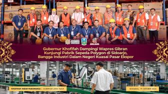 Gubernur Khofifah Dampingi Wapres Gibran Tinjau Pabrik Sepeda, Industri Dalam Negeri Kuasai Ekspor