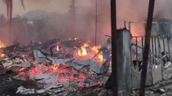 Terbangun Suara Gemuruh, Karyawan Mebel di Sukadanaham Syok Lihat Api Lahap Gudang Rp200 Juta