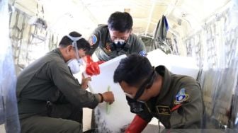 Dry Ice untuk Atasi Karhutla Timpa Rumah Warga, BNPB Ubah SOP: Wajib Diperkecil Sebutir Beras