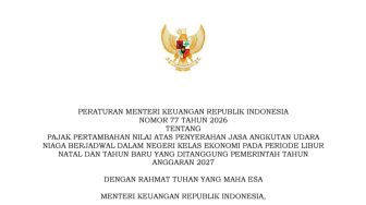 Sah! Tiket Pesawat Nataru 2026 Bebas PPN 100 Persen, Cek Syarat dan Tanggalnya!