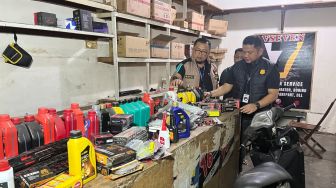 Polisi Gerebek Bengkel Motor yang Dijadikan Gudang Vape Narkoba di Deli Serdang