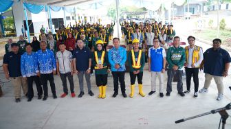 Semen Baturaja Dukung Sertifikasi 100 Tenaga Kerja Konstruksi di Lampung Selatan