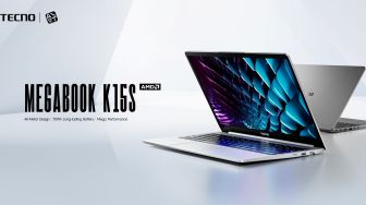 Tecno Megabook K15S Hadir di Indonesia, Bawa 9 Port dan Baterai 70 Wh