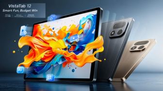 Modal Rp2 Jutaan, itel VistaTab 12 Tawarkan Layar Lega dan Memori 128 GB
