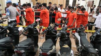 Sindikat Curanmor Sumatera Terbongkar, 12 Tersangka dan 21 Motor Diamankan