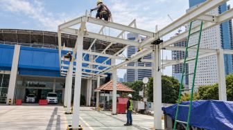 Stasiun BNI City Makin Padat, Akses Pejalan Kaki dari Kawasan Karet Mulai Dibangun