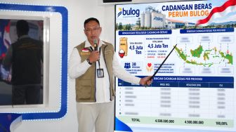 Bulog Kuasai Beras 4,5 Juta Ton, Cadangan Indonesia Unggul Dibanding Sejumlah Negara Asia Tenggara