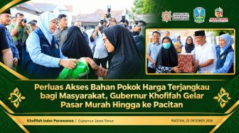 Perluas Akses Bahan Pokok Harga Terjangkau Masyarakat, Gubernur Khofifah Gelar Pasar Murah Pacitan