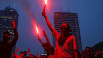 Ribuan Massa Gelar Aksi Indonesia Sadar di Bundaran HI, Ini 5 Tuntutannya