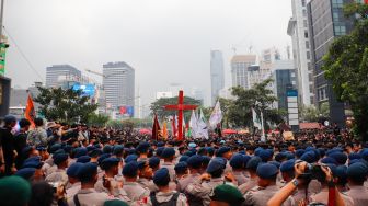 Transjakarta Masih Rekayasa Operasional Imbas Demo Bundaran HI, 20 Rute Terdampak