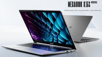 Tecno Megabook K15S Resmi di Indonesia, Laptop Ryzen 5 dengan Baterai 70 Wh Seharga Rp8,5 Juta