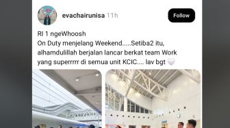 Foto AI Prabowo Naik Whoosh Viral, Bos Humas KCIC Eva Chairunisa Tuai Sorotan