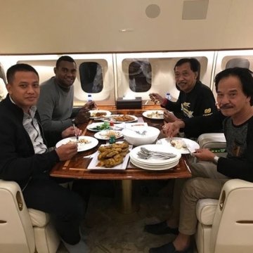 Doyok naik jet pribadi [Instagram/doyok178]