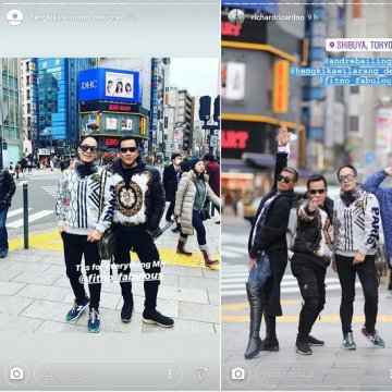 Rombongan Hengki Kawilarang di Tokyo, Jepang. [instagram]