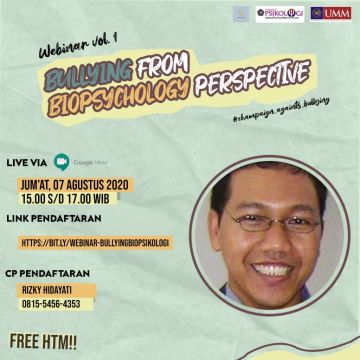Webinar Bullying From Blopsychology Perspective