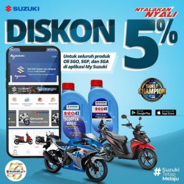 Syukuran Suzuki, diskon suku cadang. (Instagram)