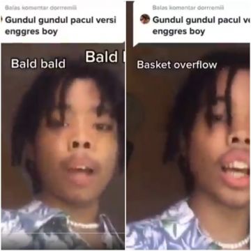 Ngakak! Pria ini Nyanyi Lagu Gundul-Gundul Pacul Versi Bahasa Inggris (Twitter/jowoshitpost)