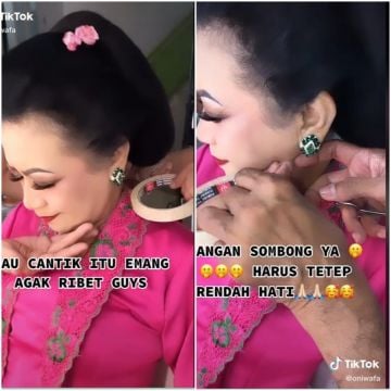 MUA ini rias wajah keriput pakai selotip, transformasinya bikin terkesima (TikTok/Oniwafa)