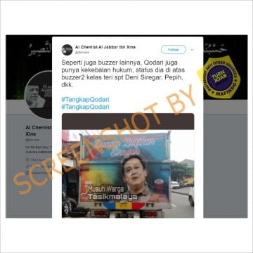 Cek Fakta: Viral Truk Bertuliskan Denny Siregar Musuh Warga Tasikmalaya (Turnbackhoax.id)