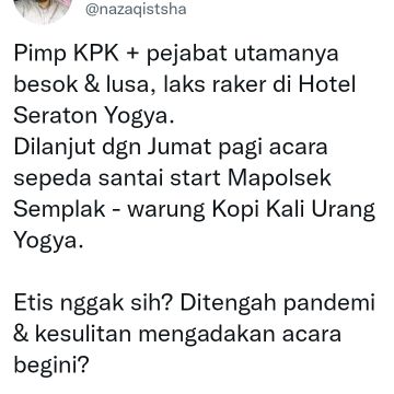 Kritik Novel Baswedan (Twitter/nazaqistsha)