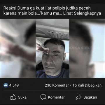 Unggahan soal Judika [Facebook]