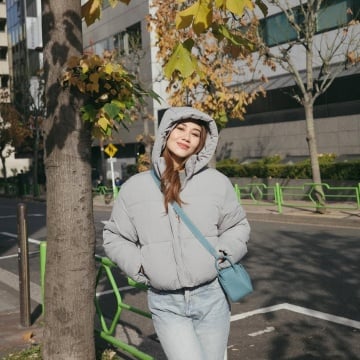 OOTD Aaliyah Massaid Liburan ke Jepang (Instagram)