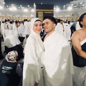 Aaliyah Massaid dan Thariq Halilintar Umroh Pertama Kali Setelah Menjadi Suami Istri (Instagram)