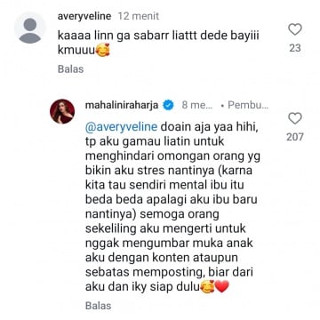 Mahalini Ungkap Rencana Tidak Memperlihatkan Wajah Anak Setelah Lahir (Instagram)