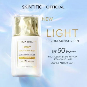 SKINTIFIC Light Serum Sunscreen SPF 50+++ (Shopee/Skintific)