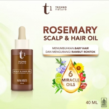 Makarizo T1 Techno Nature Rosemary Scalp & Hair Oil (Shopee/Makarizo Official Shop)