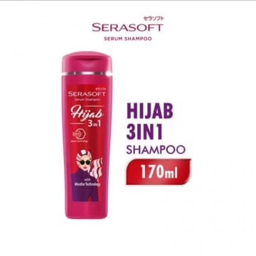 Serasoft Serum Shampoo Hijab 3 in 1, salah satu sampo yang direkomendasikan untuk wanita berhijab (Shopee/Shopee Supermarket)