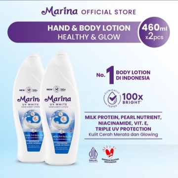 Marina Healthy & Glow Body Lotion (Shopee/Marina Official Shop)