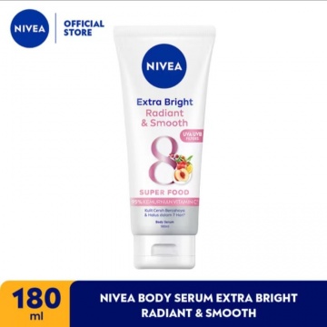 NIVEA Body Serum Extra Bright Radiant & Smooth UVA UVB Filter (Shopee/Shopee Supermarket)
