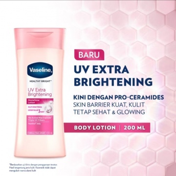 Vaseline Lotion Niacinamide Healthy Bright UV Extra Brightening (Shopee/Unilever Beauty Shop)