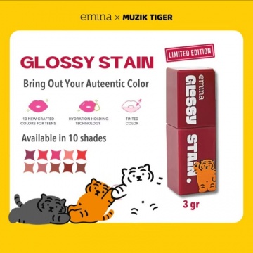 Emina Glossy Stain, salah satu lip tint dengan harga di bawah Rp50 ribu (Shopee/Emina Official Shop)