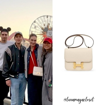 Potret Luna Maya memakai Hermes Constance 18 Veau Nata Epsom GHW B (Instagram/lunamayacloset)