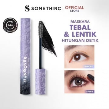 Somethinc Hangover Voluminous Fiber Lash Smudgeproof Mascara, rekomendasi maskara waterproof yang patut dicoba (Shopee/Somethinc Official)
