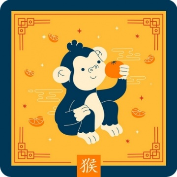 Ilustrasi shio monyet (Freepik/freepik)
