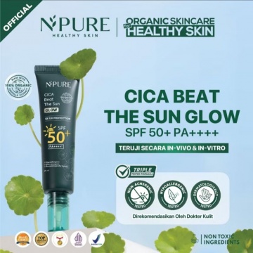 NPURE Sunscreen Cica Beat The Sun Glow (Shopee/Npure Official Shop)