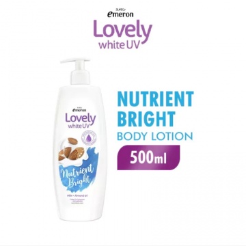 Emeron Lovely White Hand & Body Lotion UV Nutrient Bright 500 ml (Shopee/Shopee Supermarket)