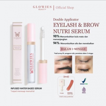 GLOWIES BEAUTY Eyelash & Brow Nutri Serum (Shopee/GLOWIES BEAUTY Official Shop)