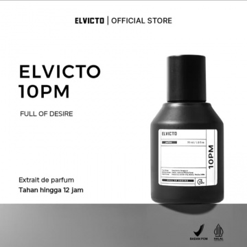 ELVICTO 10PM EXTRAIT DE PARFUM, rekomendasi parfum aroma kopi yang patut untuk dicoba (Shopee/ELVICTO Official Store)