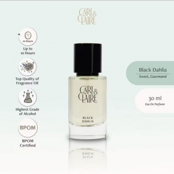 Carl & Claire Black Dahlia (ex. Black Orchid) EDP, rekomendasi parfum aroma kopi yang patut untuk dicoba (Shopee/Carl and Claire Official Shop)