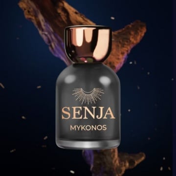 Mykonos Senja Eau De Parfum, rekomendasi parfum aroma kopi yang patut untuk dicoba (Shopee/Mykonos Official Shop)
