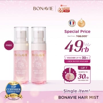 Bonavie Nutri Shine Hair Mist, rekomendasi hair perfume atau parfum rambut (Shopee/Bonavie Official Shop)