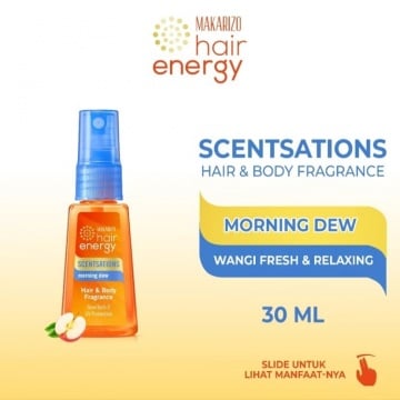 MAKARIZO Hair Energy Scentsations Hair Fragrance, rekomendasi hair perfume atau parfum rambut (Shopee/Makarizo Official Shop)